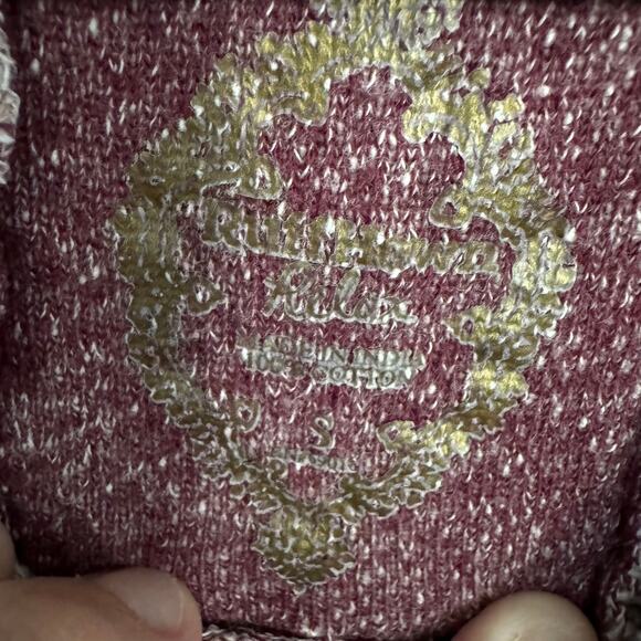 Ruff Hewn Relax Heathered Dark Red Pullover Sweatshirt Size Small - Picture 8 of 8